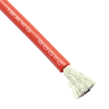 Силиконовый провод 12 awg красный